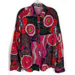 Luc Matton designer mens shirt XXXL Chest 48" length 28"SL25"Cotton broadcloth